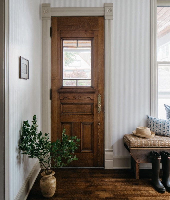Living space with original architectural details · from the Leah Phillips Interiors studio journal